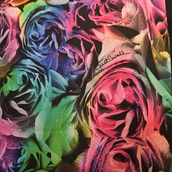 Stunning Robert Cavalli Rainbow Roses Dress - Picture 3 of 14